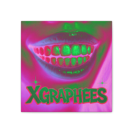 XGRAPHEES - Pink/Green Smiley Canvas (PRE-ORDER Ships by July 25th) 