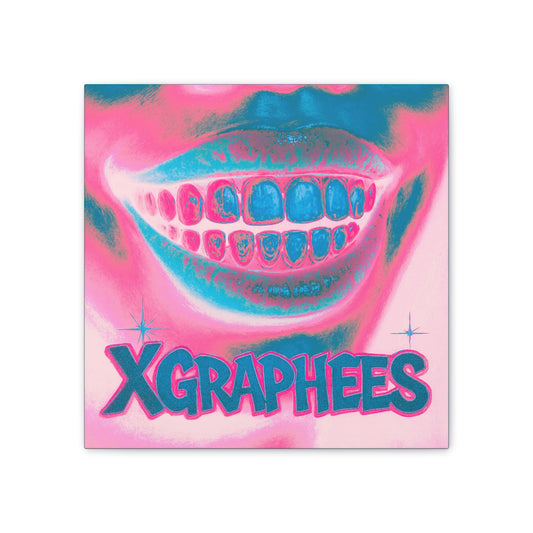 XGRAPHEES - Pink/Blue Smiley Canvas (PRE-ORDER Ships by July 25th) 